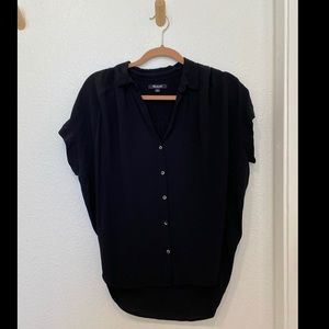 New (w/o tags) black Madewell courier shirt
